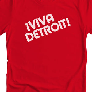 Viva Detroit Premium Unisex T-shirt - Red / White - Pure Detroit