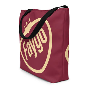 Faygo Retro Logo All-Over Print Large Tote Bag - 16" X 20" - Rock & Rye