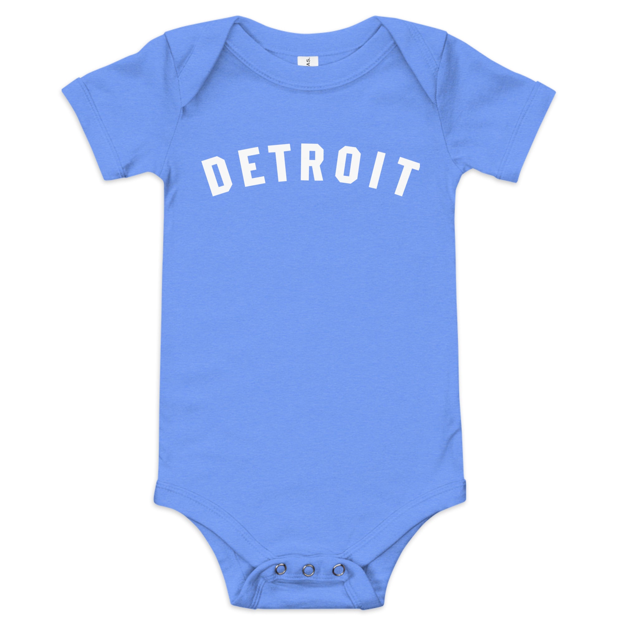 Detroit Classic Baby Onsie - Blue / White Onsie 3-6m