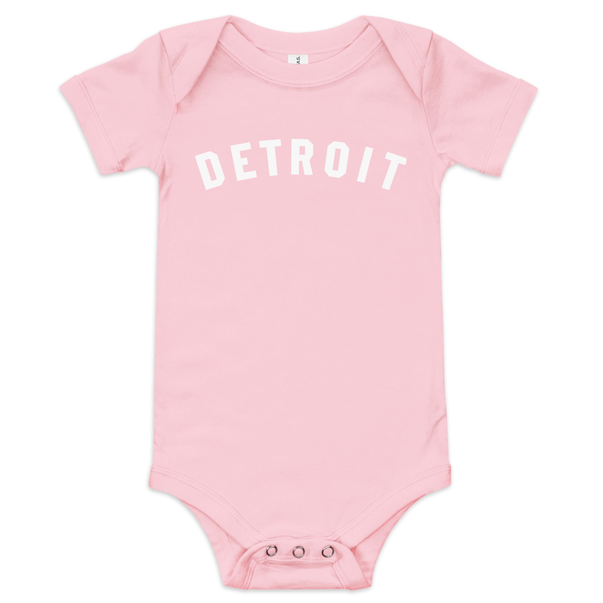 Detroit Classic Baby Onsie - Pink / White