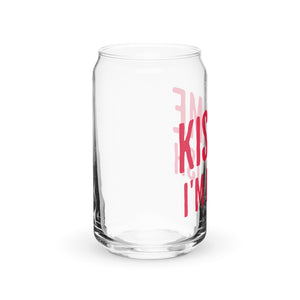 Kiss Me I'm Polish - Can-shaped Glass - 16 oz can glass