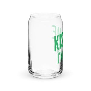 Kiss Me I'm Irish Can-shaped Glass - 16 oz