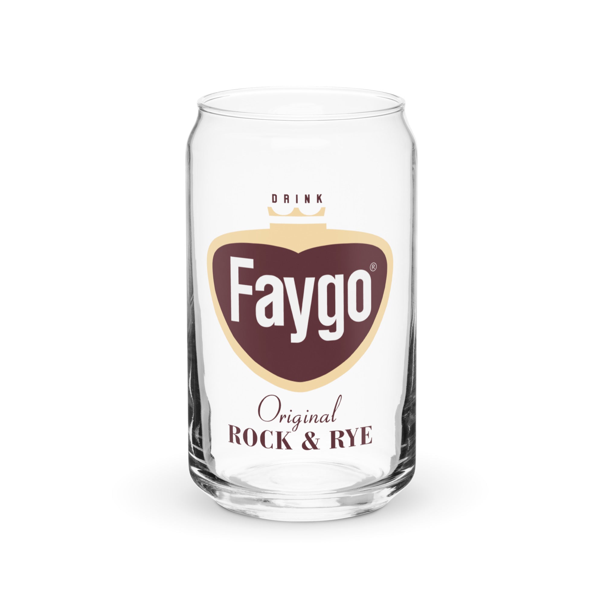 Faygo Retro Logo Can Glass - Rock & Rye 16 oz  Default Title  