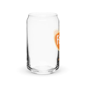 Faygo Retro Logo Can Glass - Orange 16 oz    