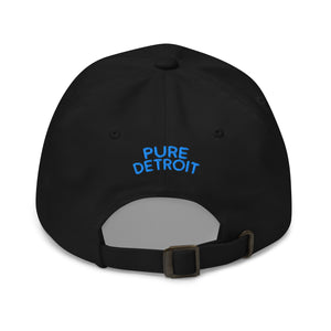 Detroit Classic Embroidered Cotton Twill Dad Hat - Black / Blue Dad hat