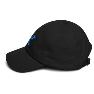 Spirit of Detroit Embroidered Cotton Twill Dad Hat - Black / Blue Dad Hat