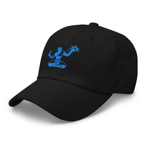 Spirit of Detroit Embroidered Cotton Twill Dad Hat - Black / Blue Dad Hat