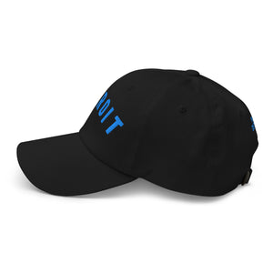 Detroit Classic Embroidered Cotton Twill Dad Hat - Black / Blue Dad hat