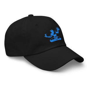 Spirit of Detroit Embroidered Cotton Twill Dad Hat - Black / Blue Dad Hat