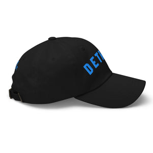 Detroit Classic Embroidered Cotton Twill Dad Hat - Black / Blue Dad hat