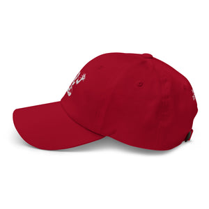 Spirit of Detroit Embroidered Cotton Twill Dad Hat - Red / White Dad Hat