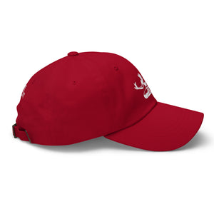 Spirit of Detroit Embroidered Cotton Twill Dad Hat - Red / White Dad Hat