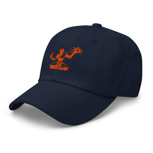 Spirit of Detroit Embroidered Cotton Twill Dad Hat - Navy / Orange