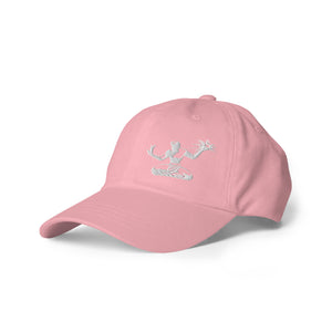 Spirit of Detroit Embroidered Twill Dad Hat - Pink / White