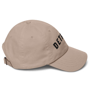 Detroit Classic Embroidered Cotton Twill Dad Hat - Stone / Black Dad Hat Default Title