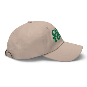 Corktown Embroidered Cotton Twill Dad Hat - Stone / Irish Green