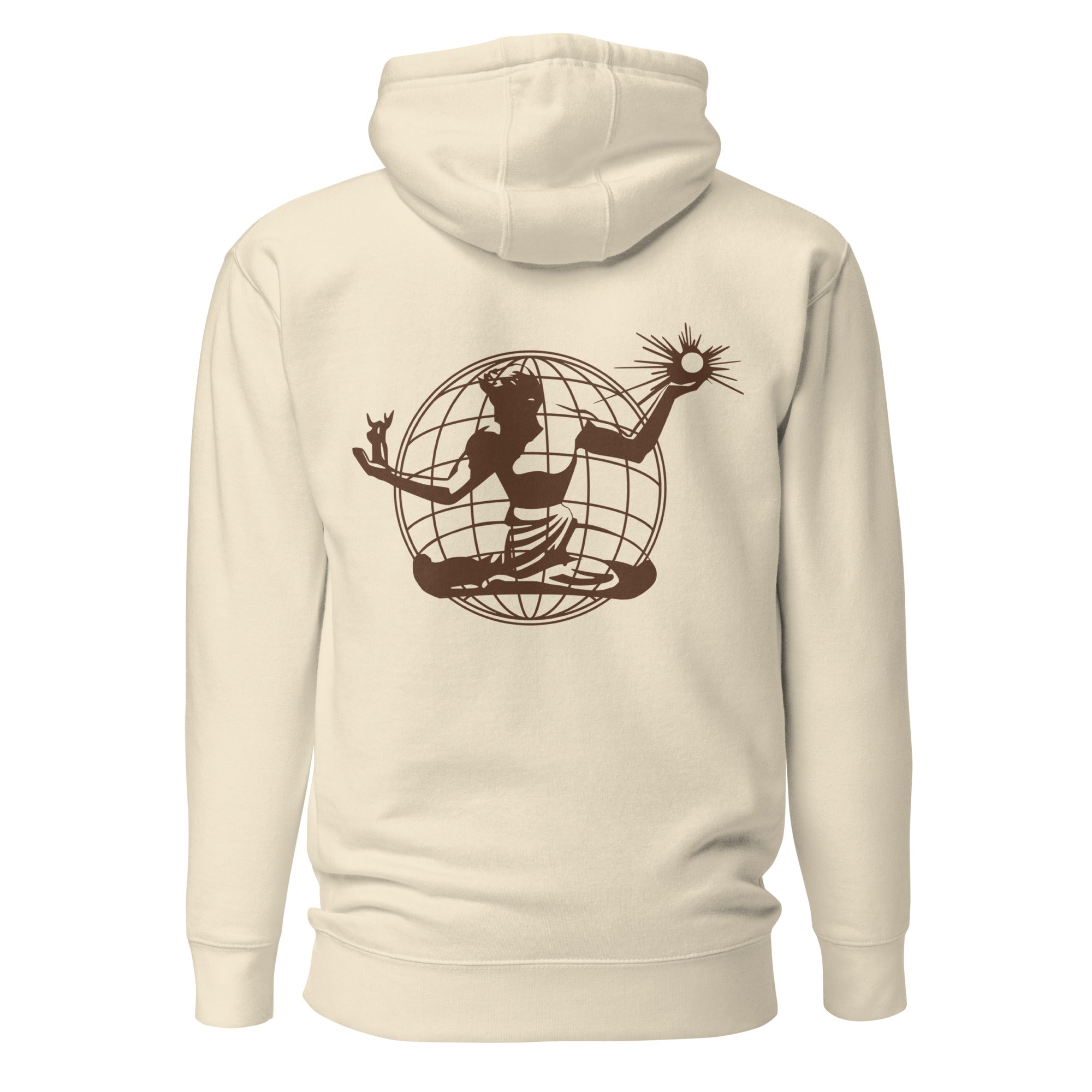 Spirit of Detroit Worldwide Premium Unisex Hoodie - Bone / Brown pullover hoodie S