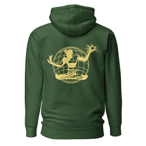 Spirit of Detroit Worldwide Premium Unisex Hoodie - Green / Yellow pullover hoodie S
