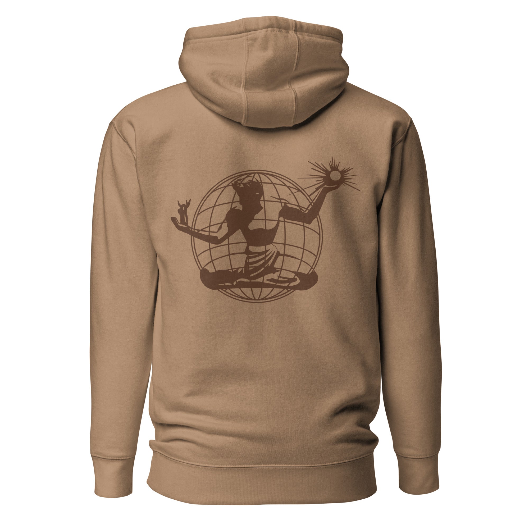 Spirit of Detroit Worldwide Premium Unisex Hoodie - Khaki / Brown pullover hoodie S