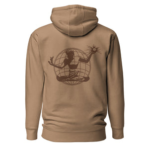 Spirit of Detroit Worldwide Premium Unisex Hoodie - Khaki / Brown pullover hoodie S