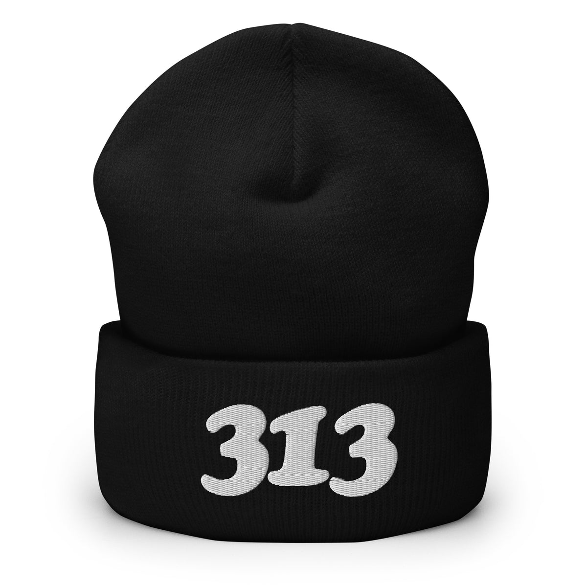 313 Cuffed Beanie - Black / White  Default Title  