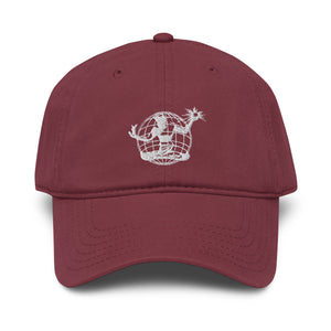 Spirit of Detroit Worldwide Garment Washed Baseball Cap - Maroon / White cap Default Title