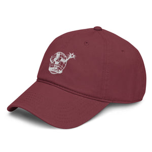 Spirit of Detroit Worldwide Garment Washed Baseball Cap - Maroon / White cap