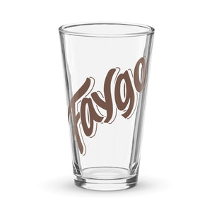 Faygo Logo Pint Glass - Root Beer 16 oz  Default Title  