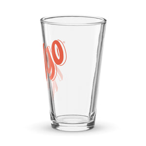 Faygo Logo Pint Glass - Orange 16 oz    