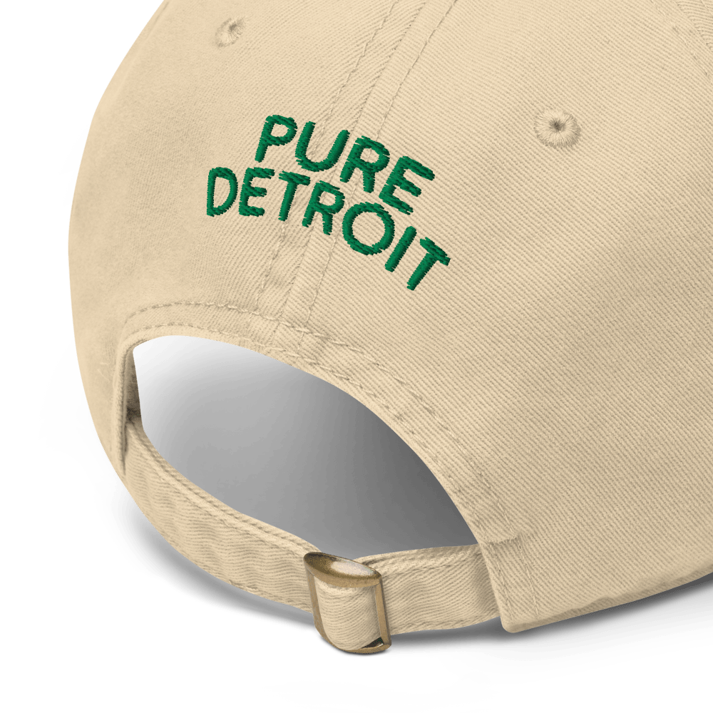 Spirit of Detroit Worldwidel Garment Washed Baseball Cap - Khaki / Green Cap