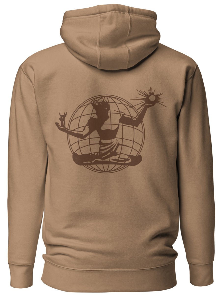 Spirit of Detroit Worldwide Premium Unisex Hoodie - Khaki / Brown pullover hoodie