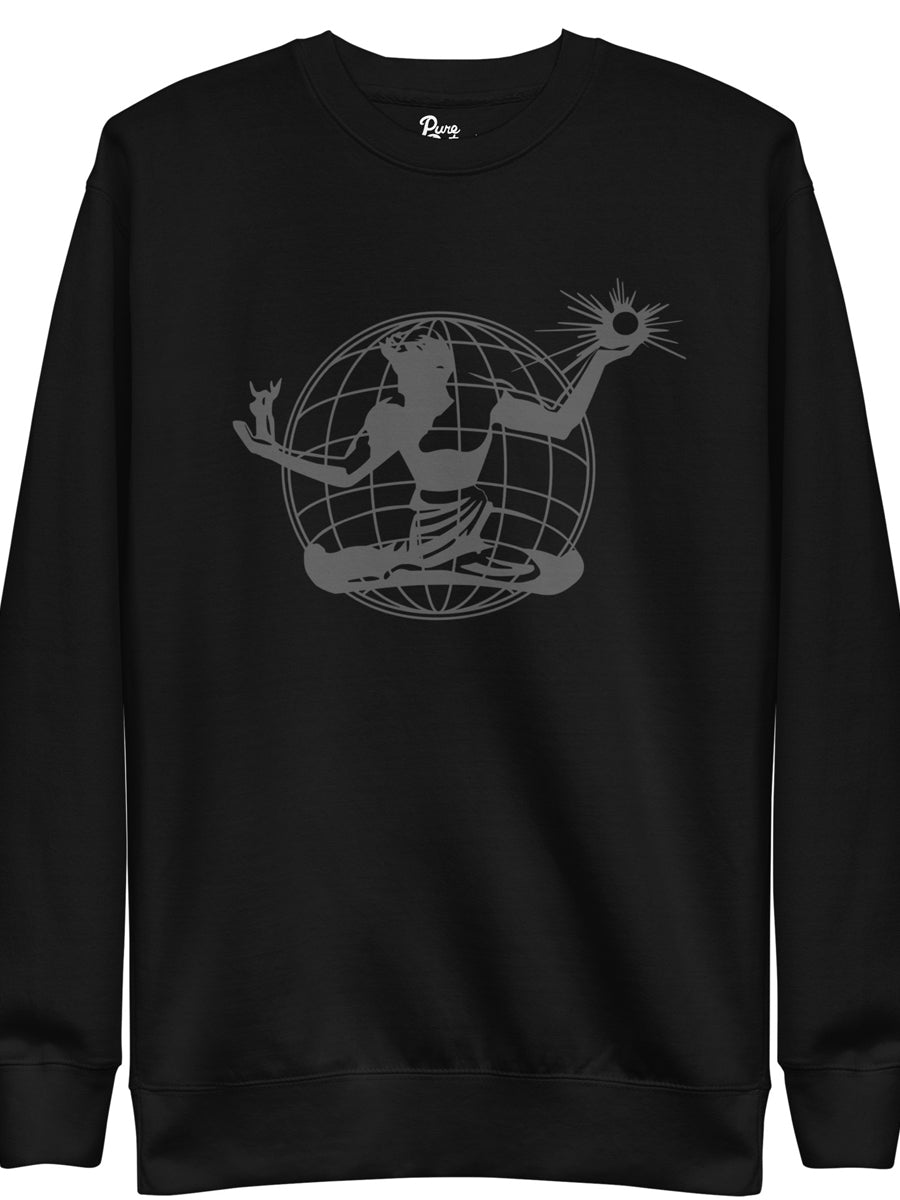 Spirit of Detroit Worldwide Premium Sweatshirt - Black / Dark Gray Sweatshirt