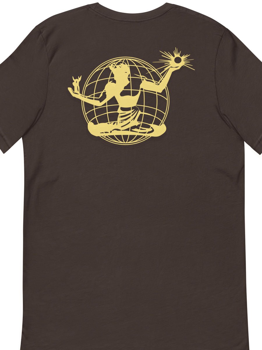 Spirit of Detroit Worldwide Unisex Premium T-shirt - Brown / Mustard t-shirt