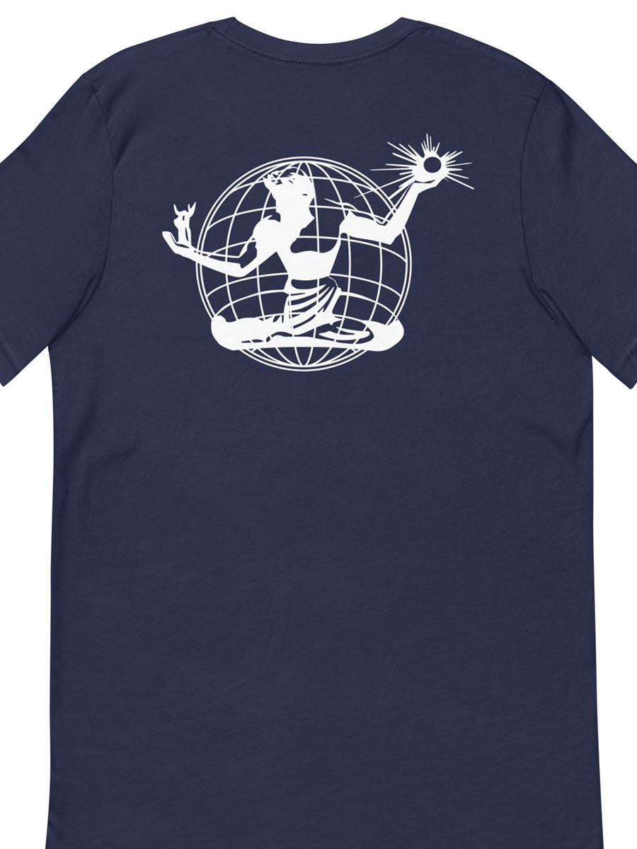 Spirit of Detroit Worldwide Unisex Premium T-shirt - Navy / White t-shirt