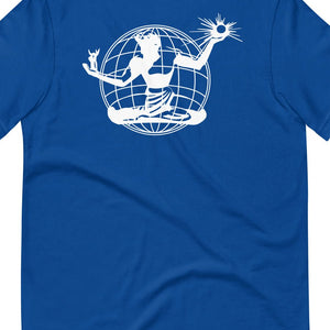 Spirit of Detroit Worldwide Unisex Premium T-shirt - Royal / White