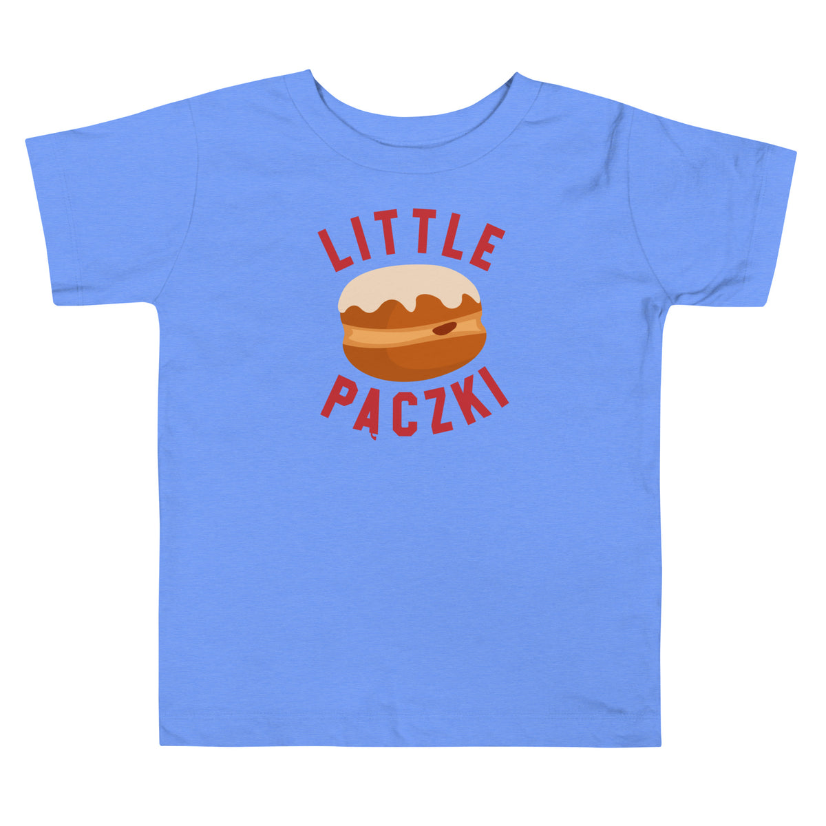 Little Paczki Toddler Short Sleeve T-shirt - Blue 2T