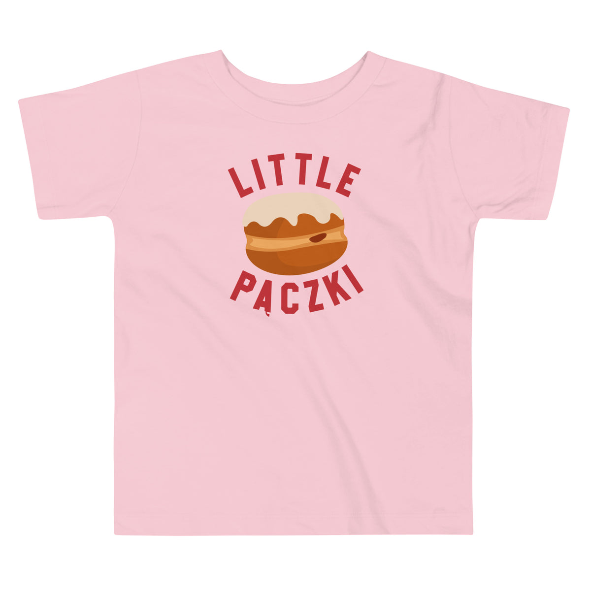 Little Paczki - Toddler T-shirt - Red / Pink  2T  
