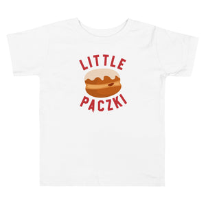 Little Paczki - Toddler Short Sleeve T-shirt - Red / White toddler t-shirt 2T