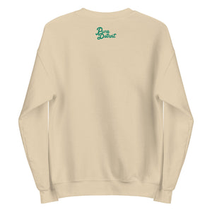 Dublin Belfast Cork Detroit Blended Sweatshirt - Soft Cream / Modern Green sweatshirt