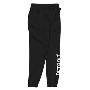 Detroit Champ Premium Unisex Fleece Sweatpants - Black / White Sweatpants