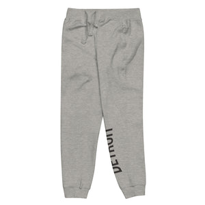 Detroit Champ Premium Unisex Fleece Sweatpants - Athletic Gray / Black Sweatpants