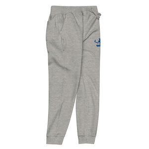 Spirit of Detroit Premium Embroidered Unisex Fleece Sweatpants - Athletic Gray / Blue Sweatpants