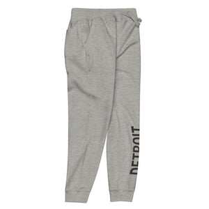 Detroit Champ Premium Unisex Fleece Sweatpants - Athletic Gray / Black Sweatpants