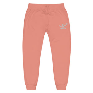 Spirit of Detroit Premium Embroidered Unisex Fleece Sweatpants - Mauve / White Sweatpants XS