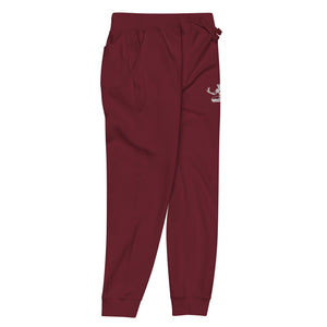 Spirit of Detroit Premium Embroidered Unisex Fleece Sweatpants - Maroon / White Sweatpants