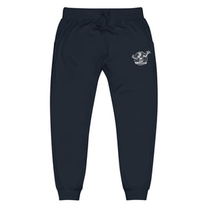 Spirit of Detroit Worldwide Embroidered Unisex Fleece Sweatpants - Navy / White Sweatpants XS