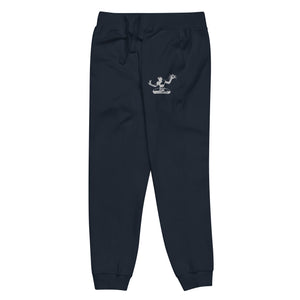 Spirit of Detroit Premium Embroidered Unisex Fleece Sweatpants - Navy / White Sweatpants