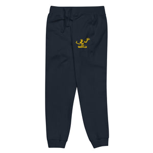 Spirit of Detroit Premium Embroidered Unisex Fleece Sweatpants - Navy / Gold Sweatpants