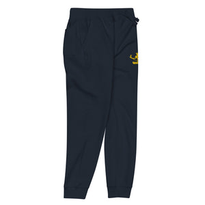 Spirit of Detroit Premium Embroidered Unisex Fleece Sweatpants - Navy / Gold Sweatpants