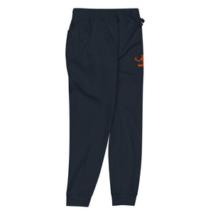 Spirit of Detroit Premium Embroidered Unisex Fleece Sweatpants - Navy / Orange Sweatpants